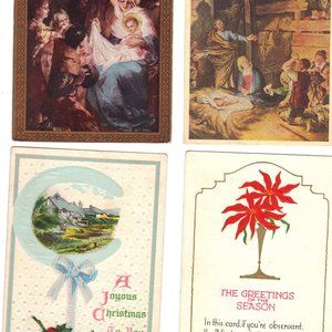 Lot of 4 Antique Christmas Postcards  - Lot 936